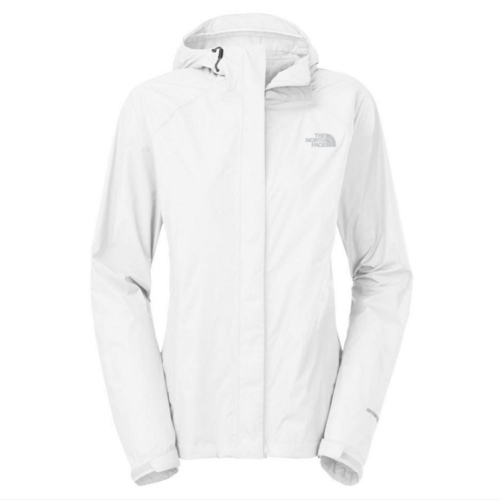 The North Face White Hyvent Waterproof Hiking Coat Rain Jacket - Picture 2 of 16